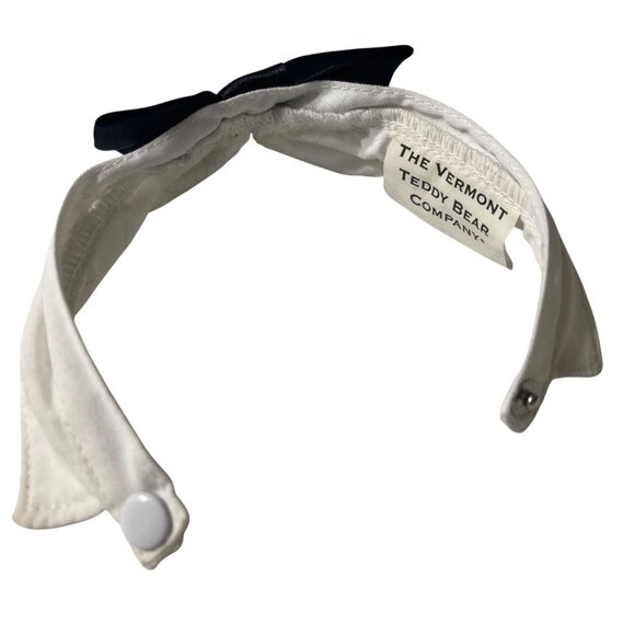 Vintage 1997 Vermont Teddy Bear Jointed Dark Chocolate Brown Bow Tie 16” - Picture 12 of 12